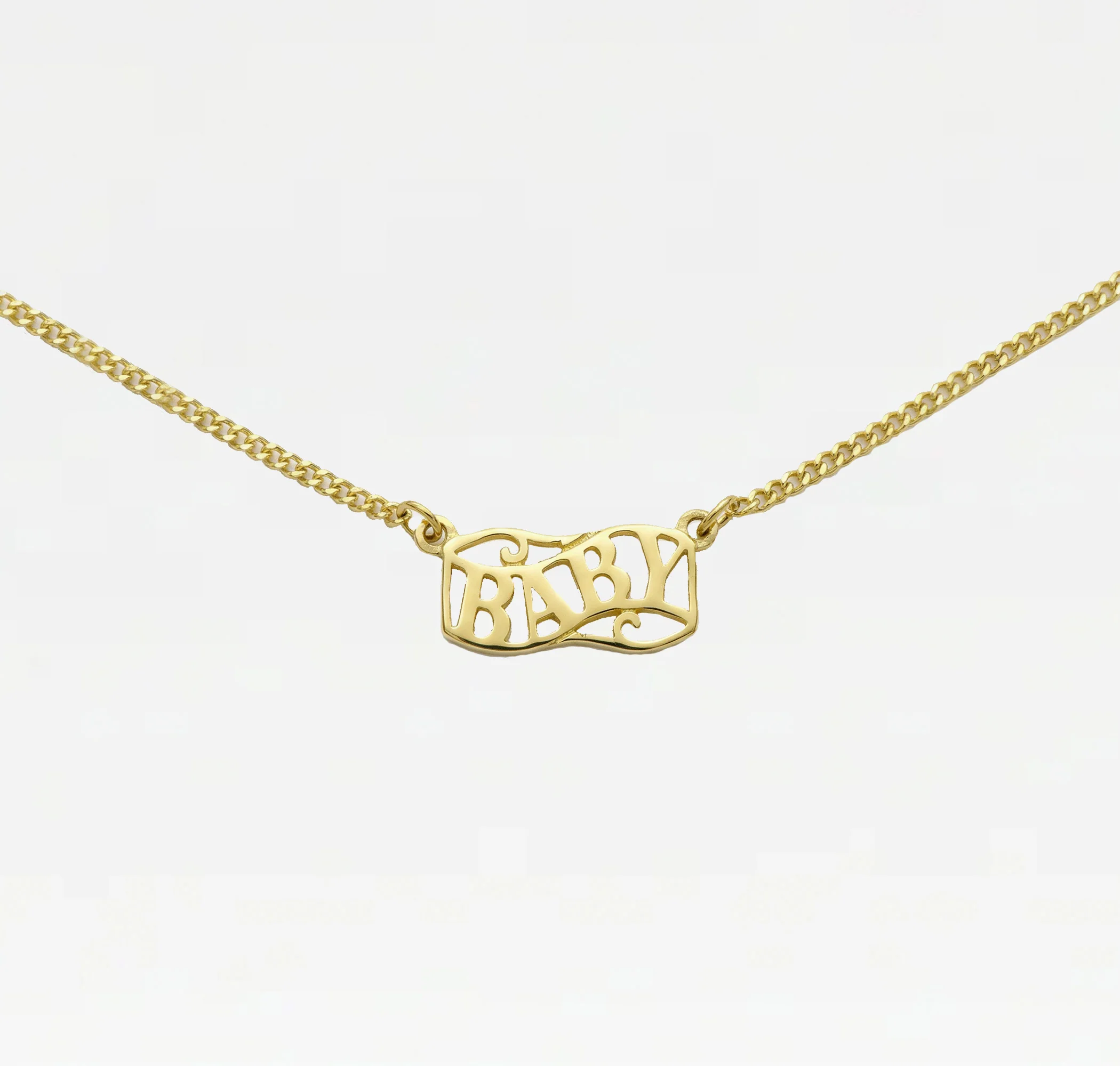 The Baby Mini Nameplate Necklace