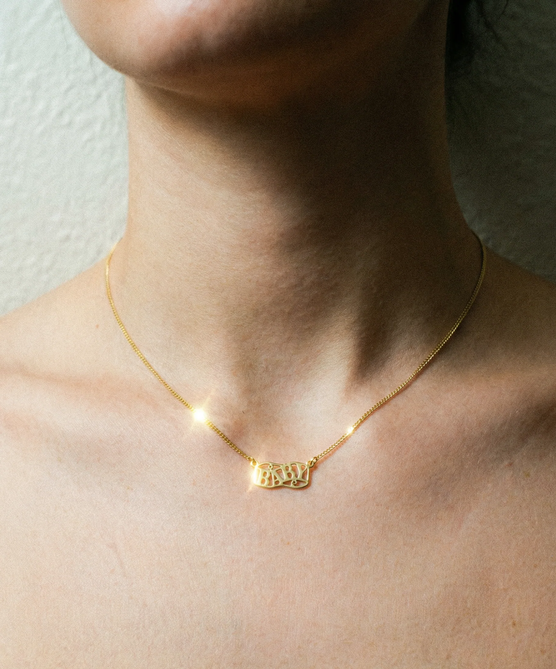 The Baby Mini Nameplate Necklace - Image 2