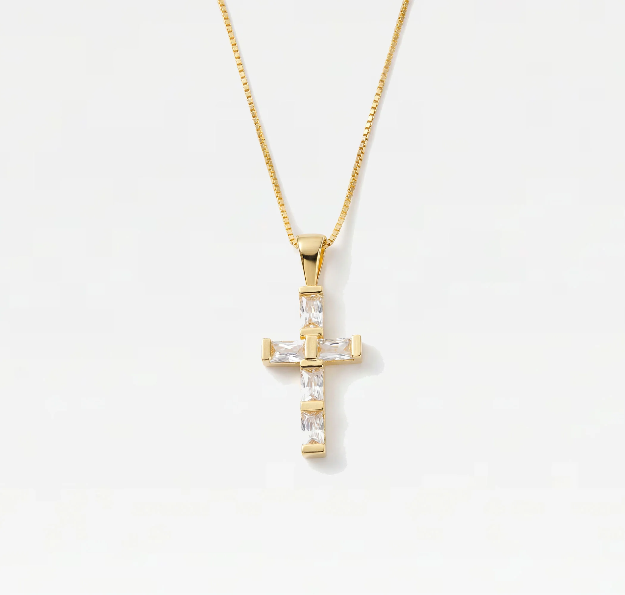 The Baguette Pendant Necklace