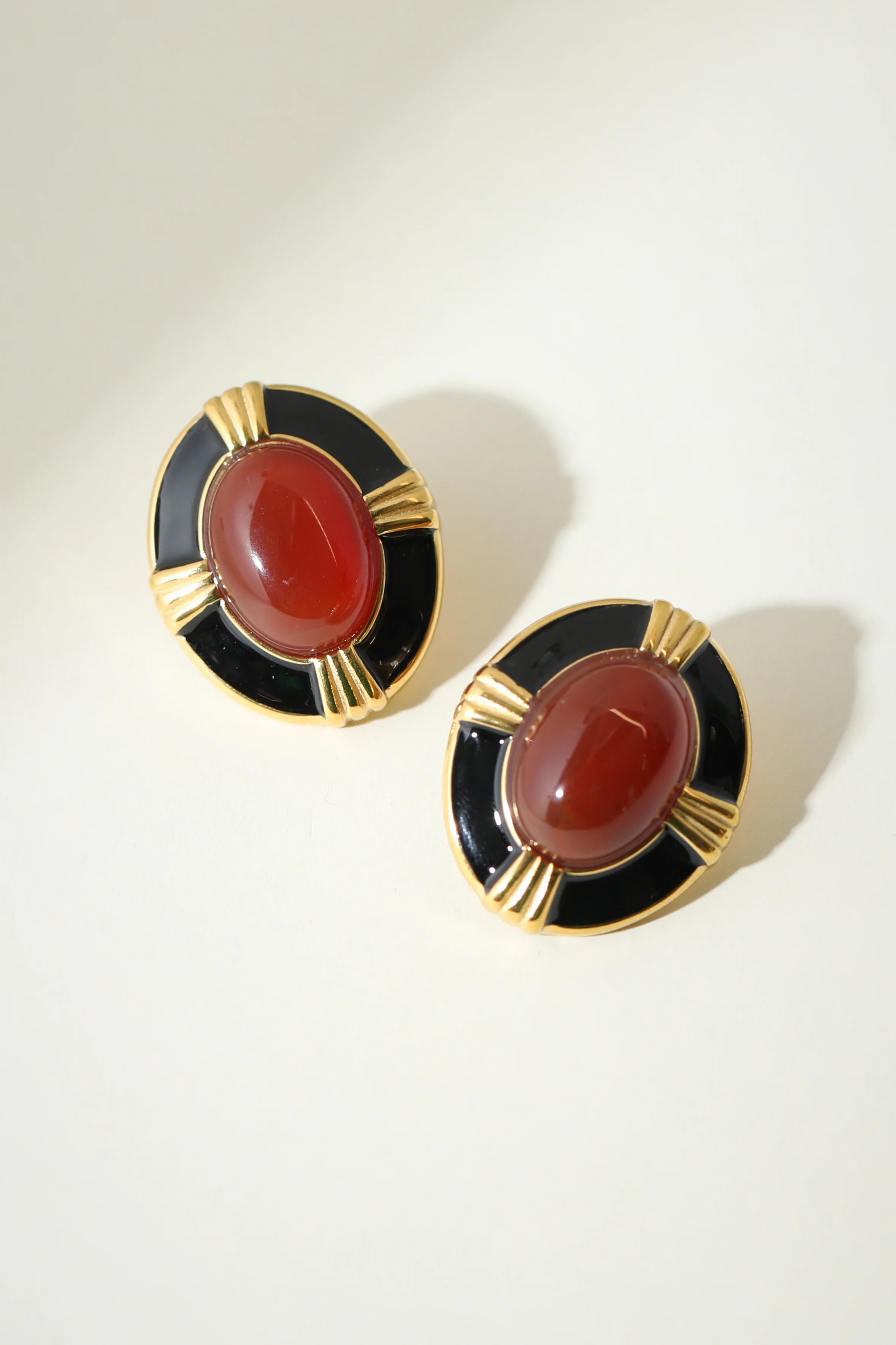 The Bold Circular Red Heirloom Earrings - Image 3