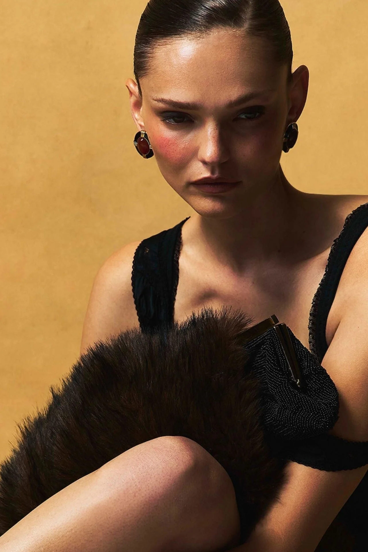 The Bold Circular Red Heirloom Earrings - Image 4
