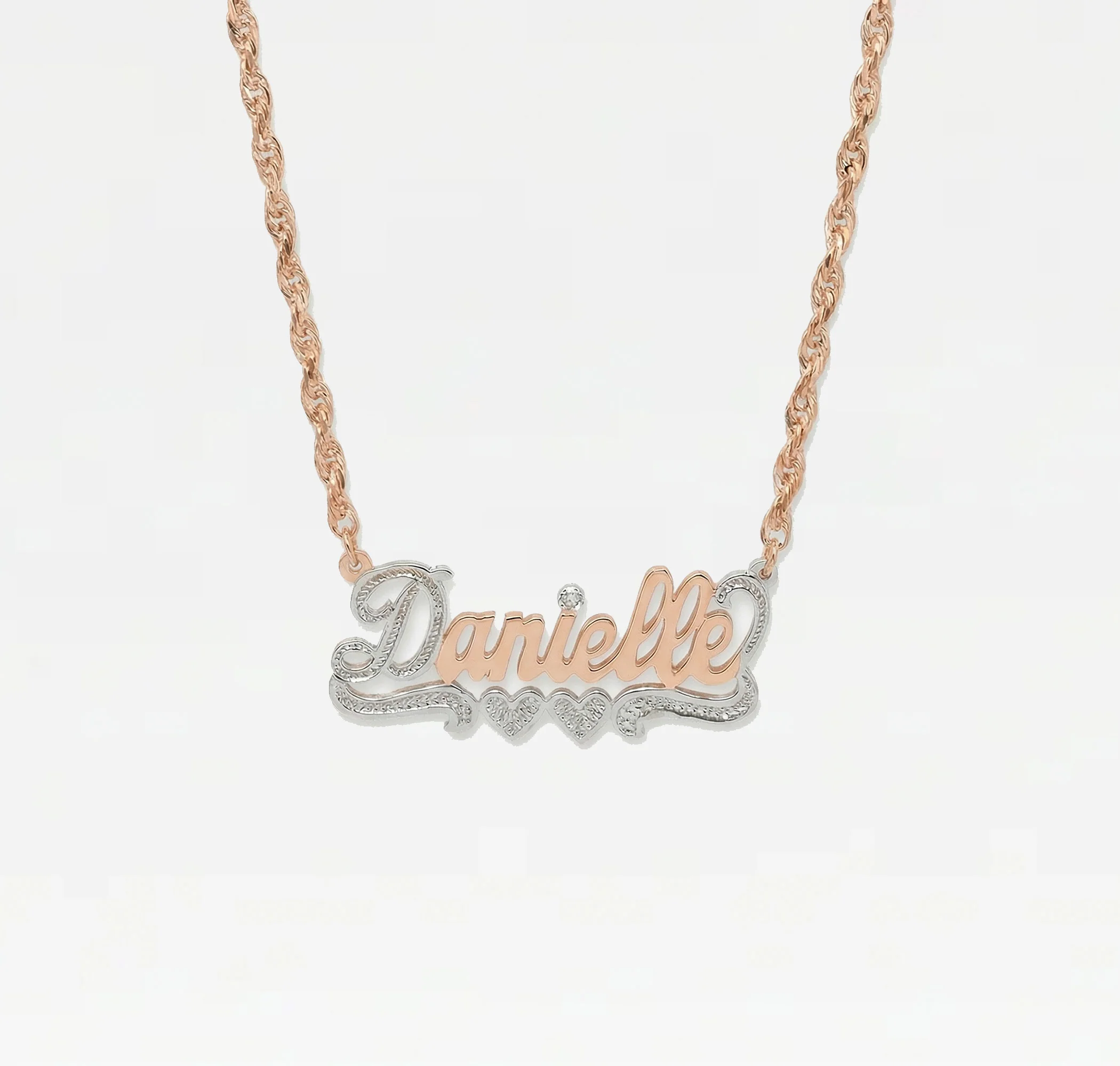 The Classic Rope Nameplate Necklace - Image 6