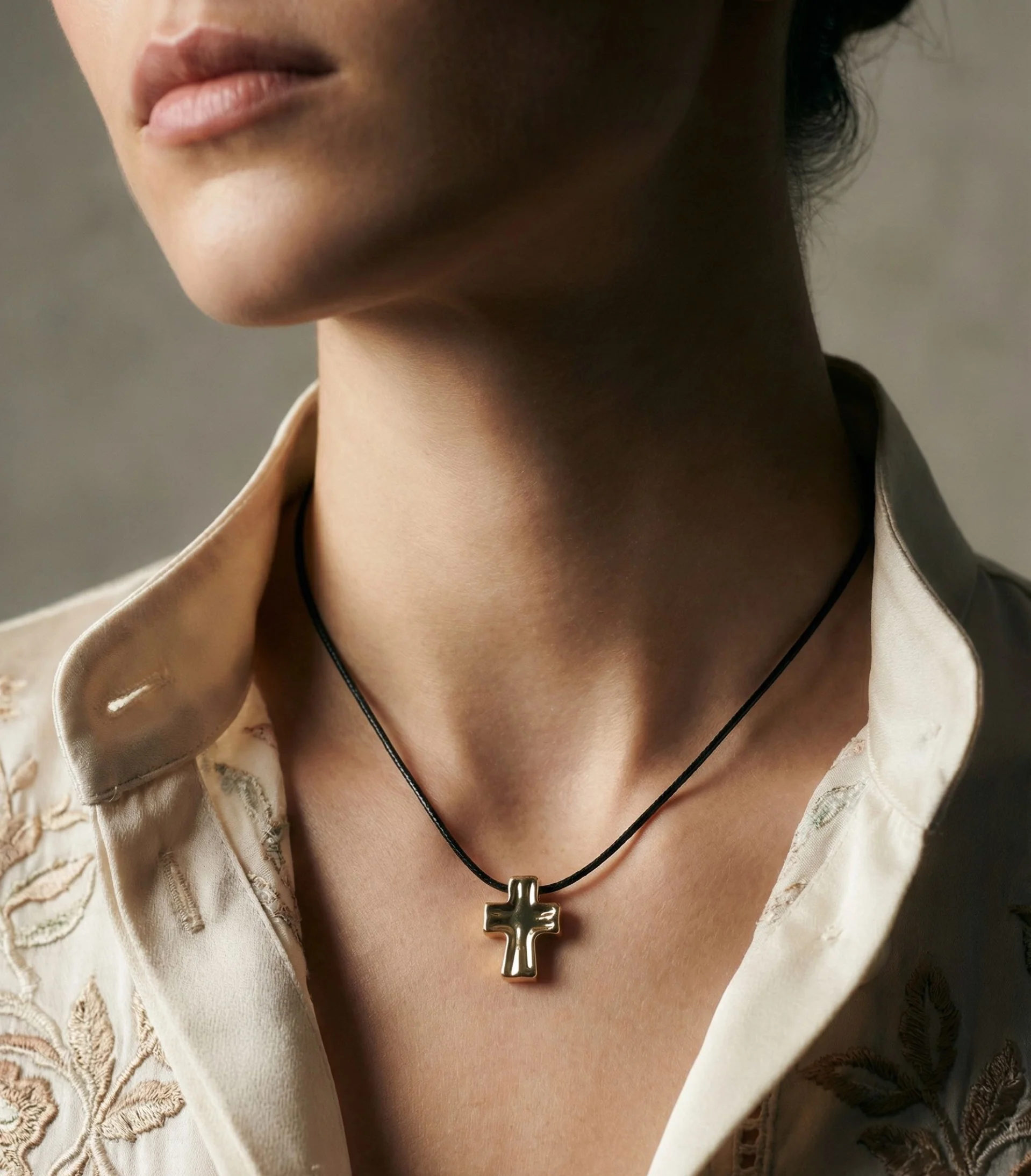 THE CROSS CORD NECKLACE - Image 2