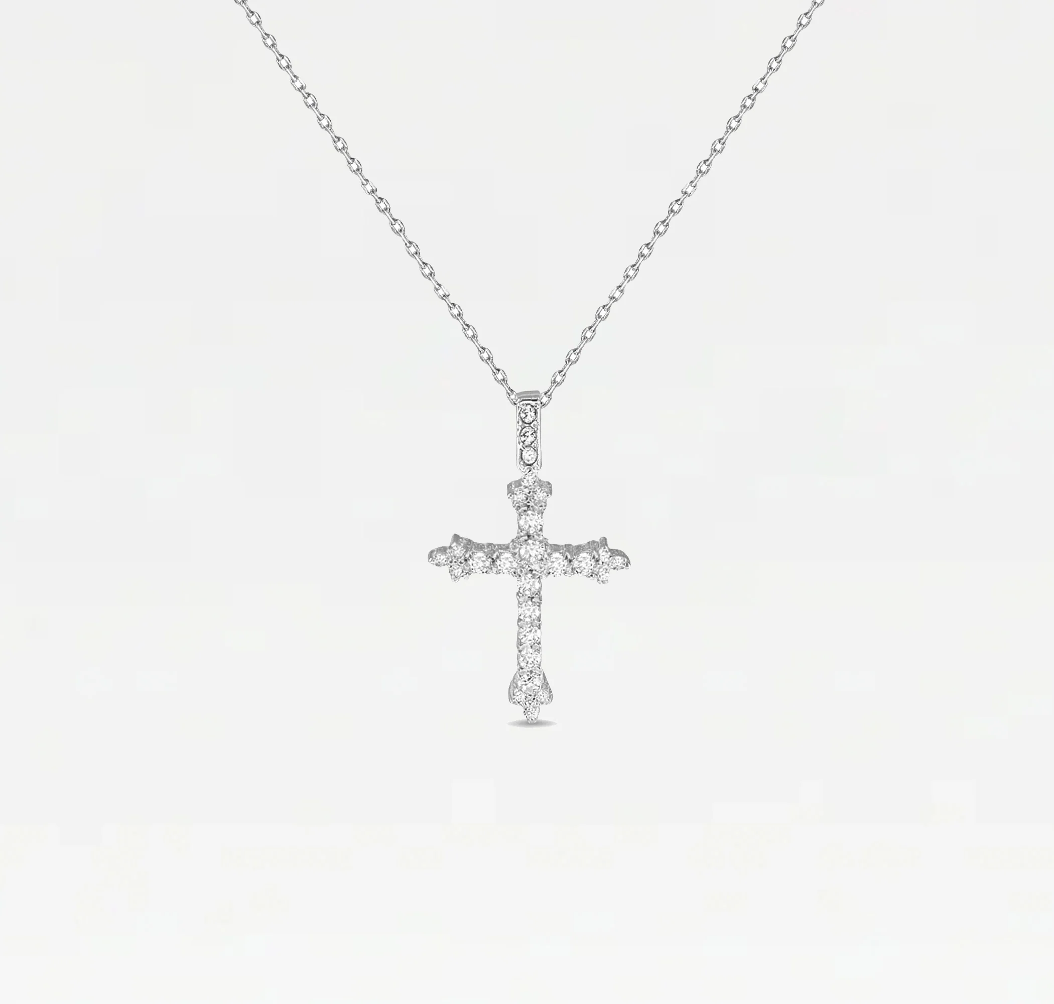 The Daniella Pavé Cross Necklace - Image 4