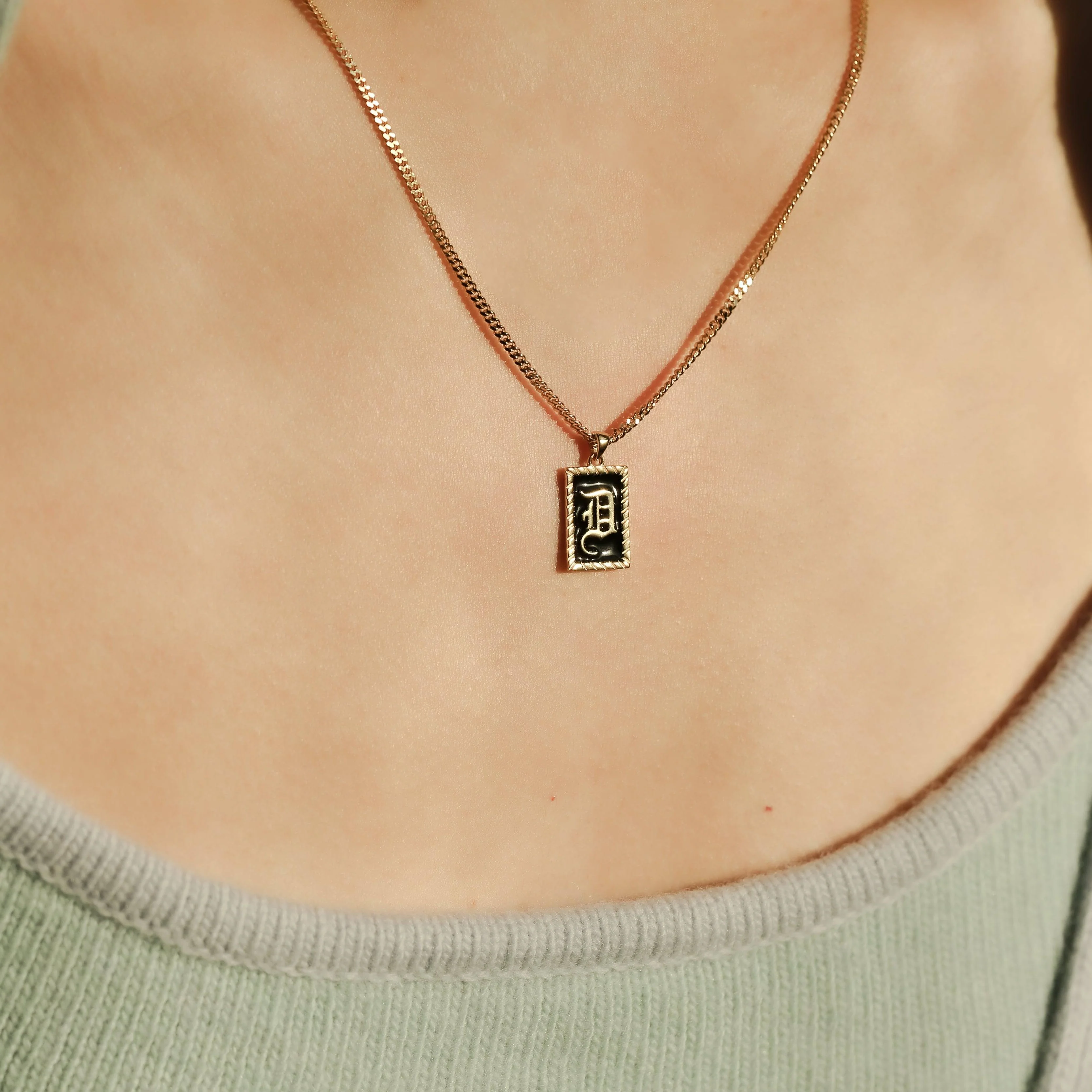 The Enamel Initial Pendant - Image 4