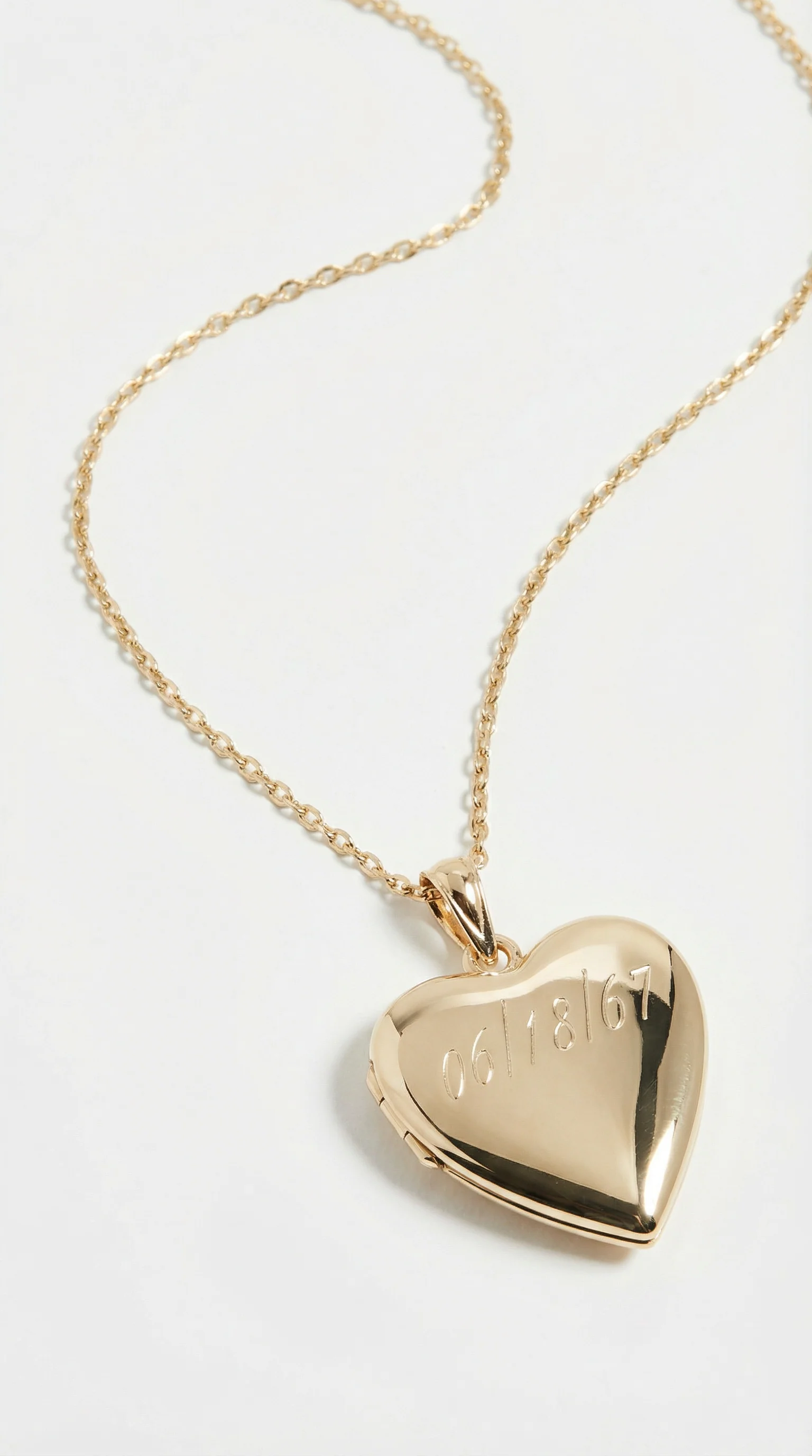 The Engraved Puff Heart Locket - Image 5