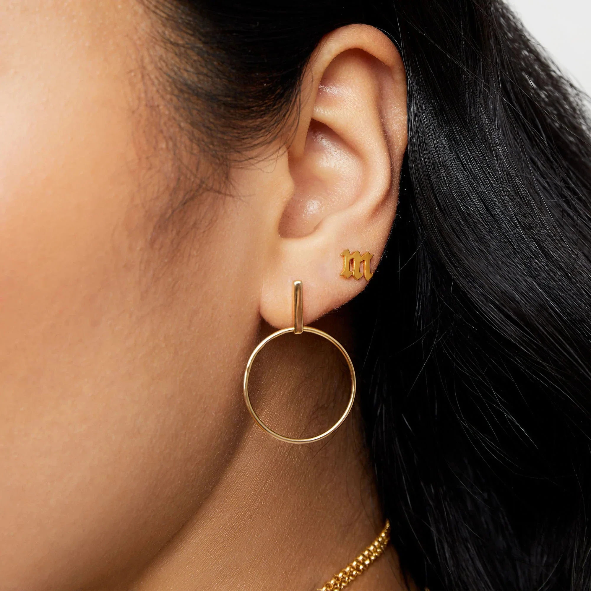 The Gothic Initial Earrings - Image 2