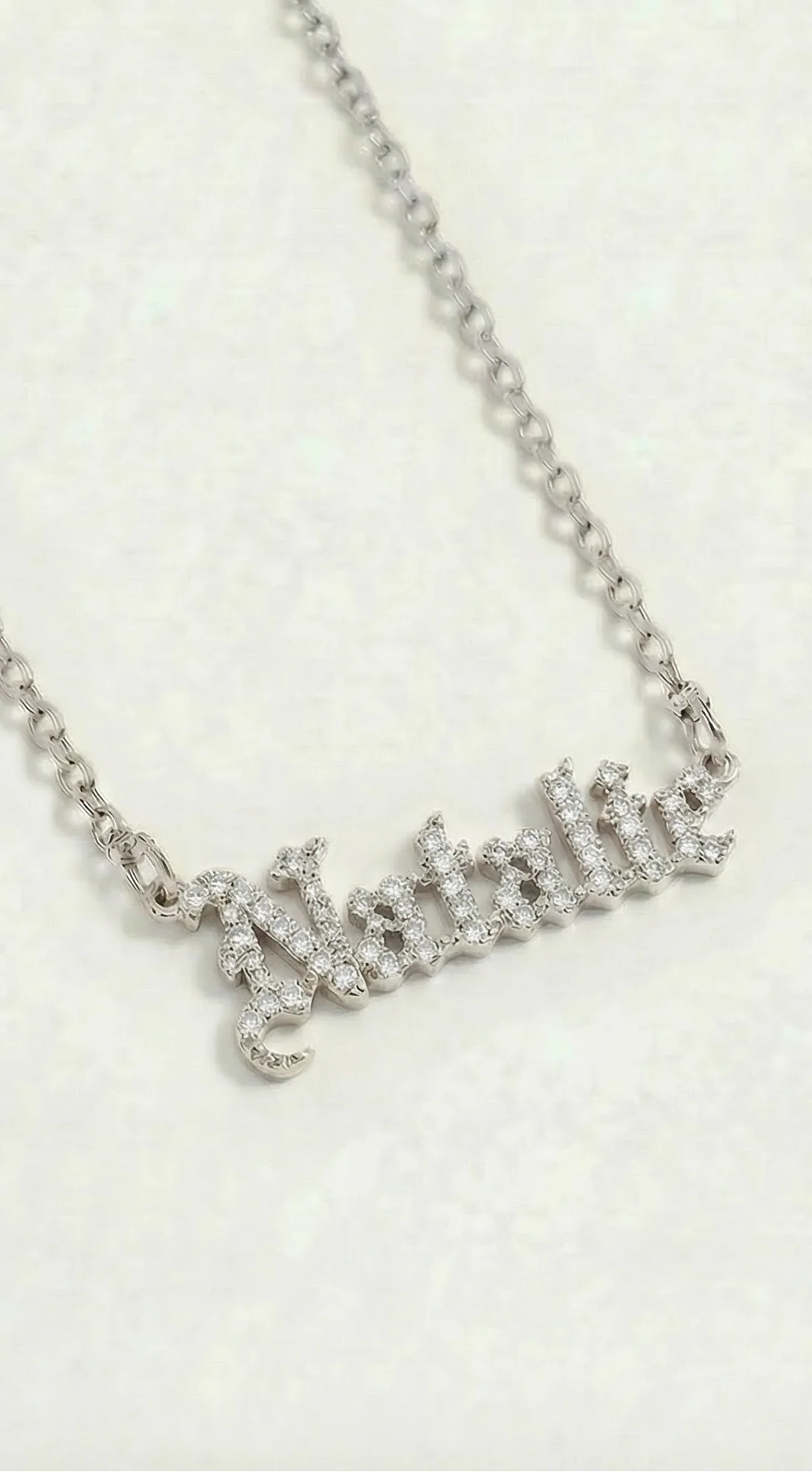 The Gothic Nameplate Necklace - Image 9