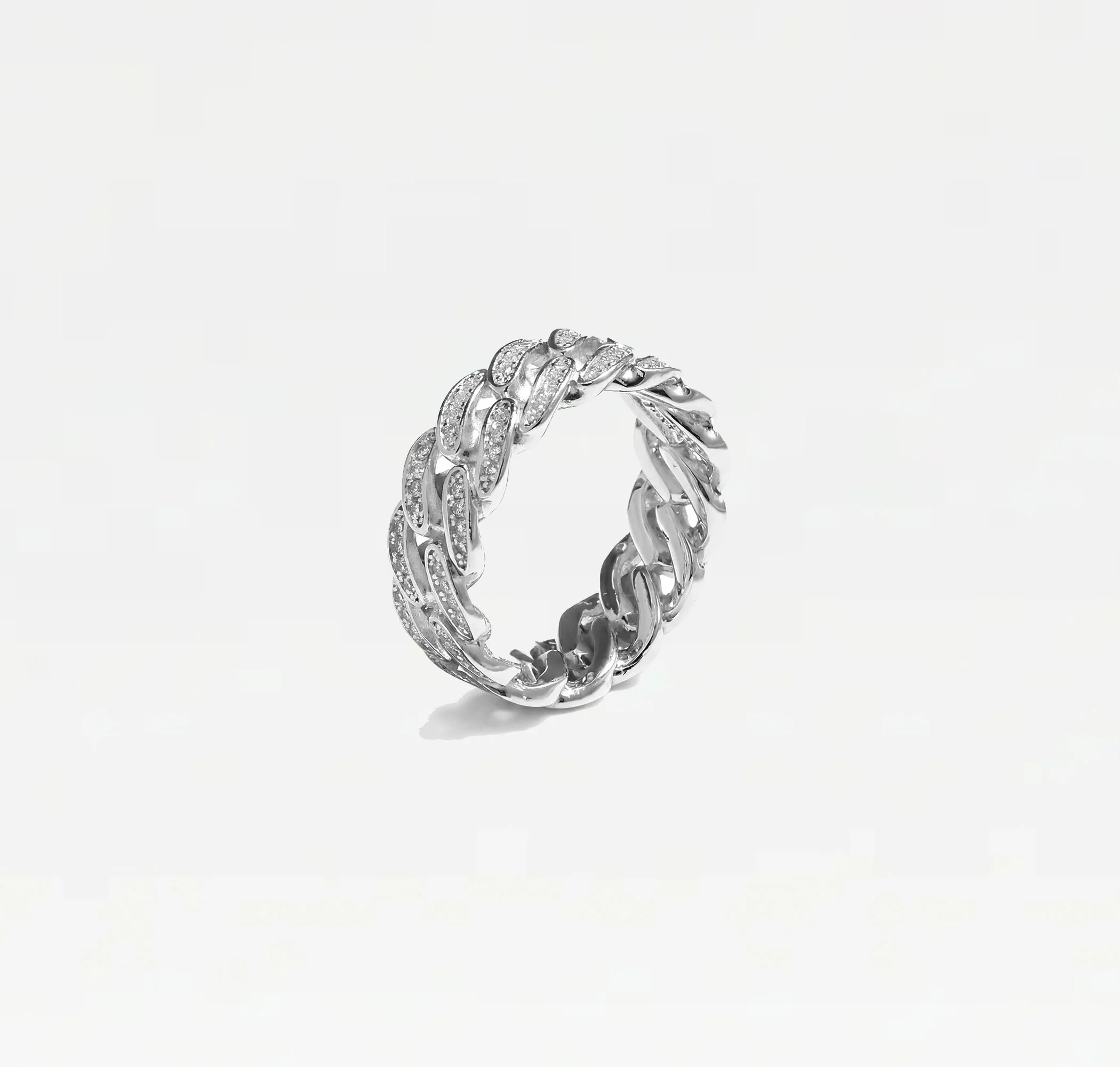The Iced Out Cuban Link ii Ring - Image 5
