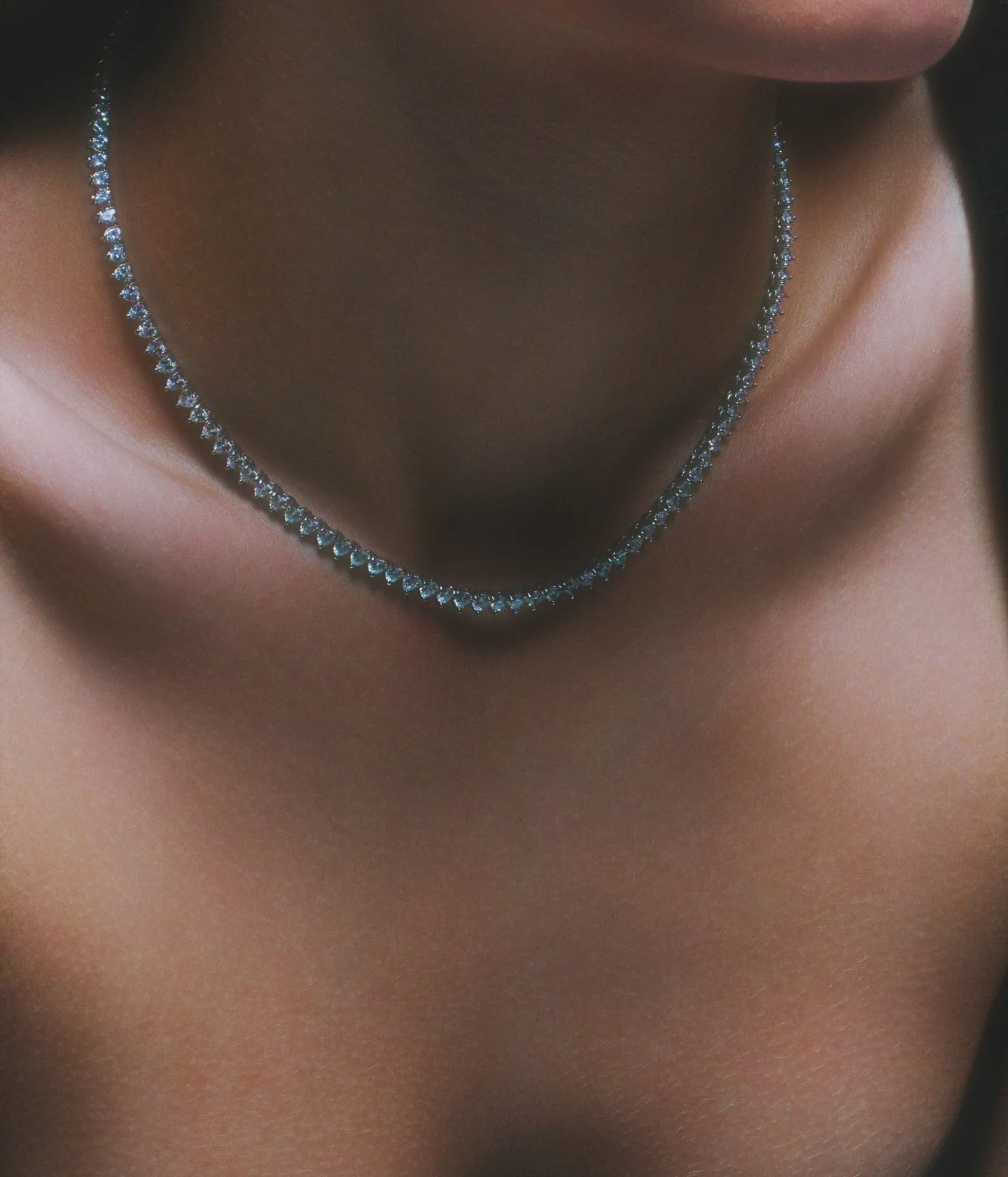 The Iced Out Heart Tennis Necklace - Image 4