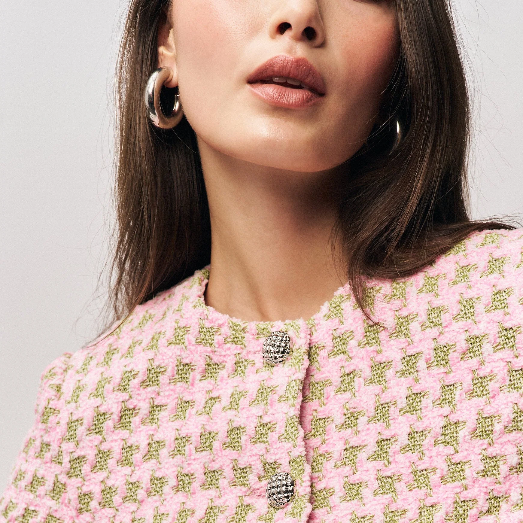 The Large Silver Hailey Hoops - Image 4
