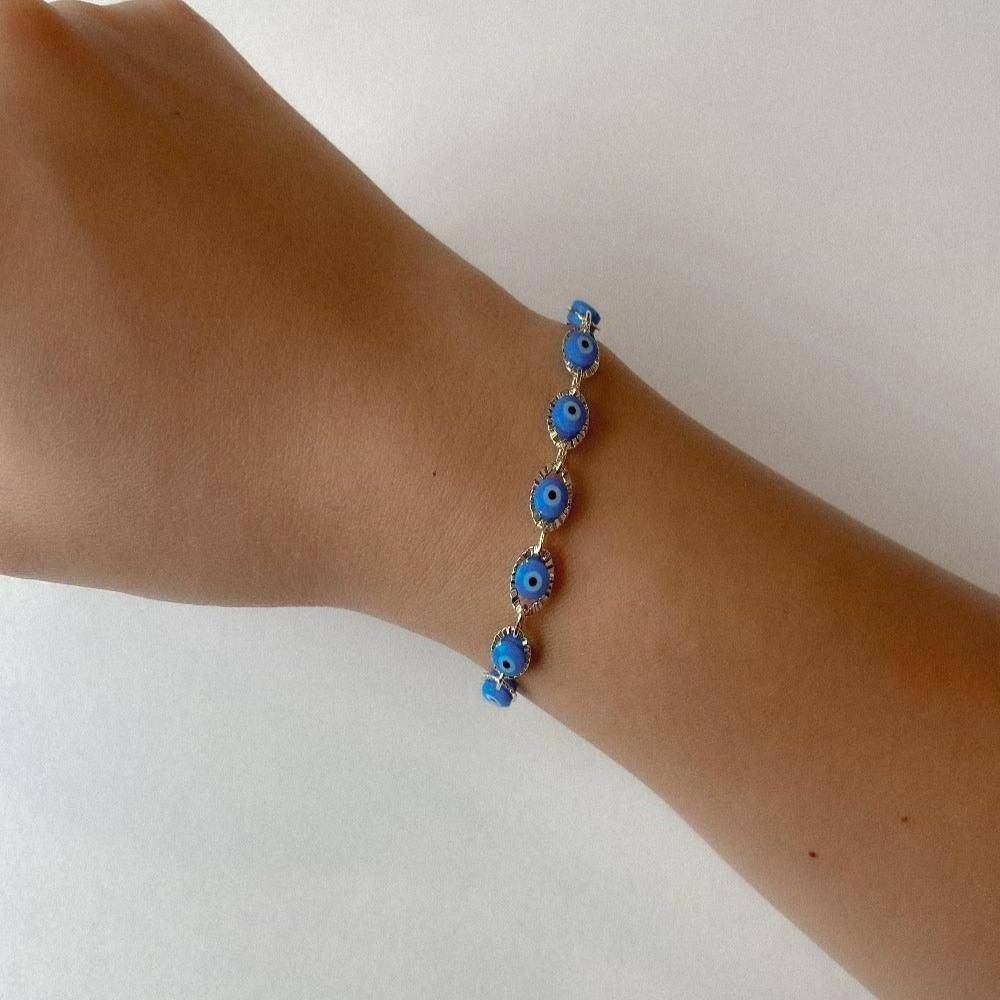 The Light Blue Evil Eye Bracelet - Image 3