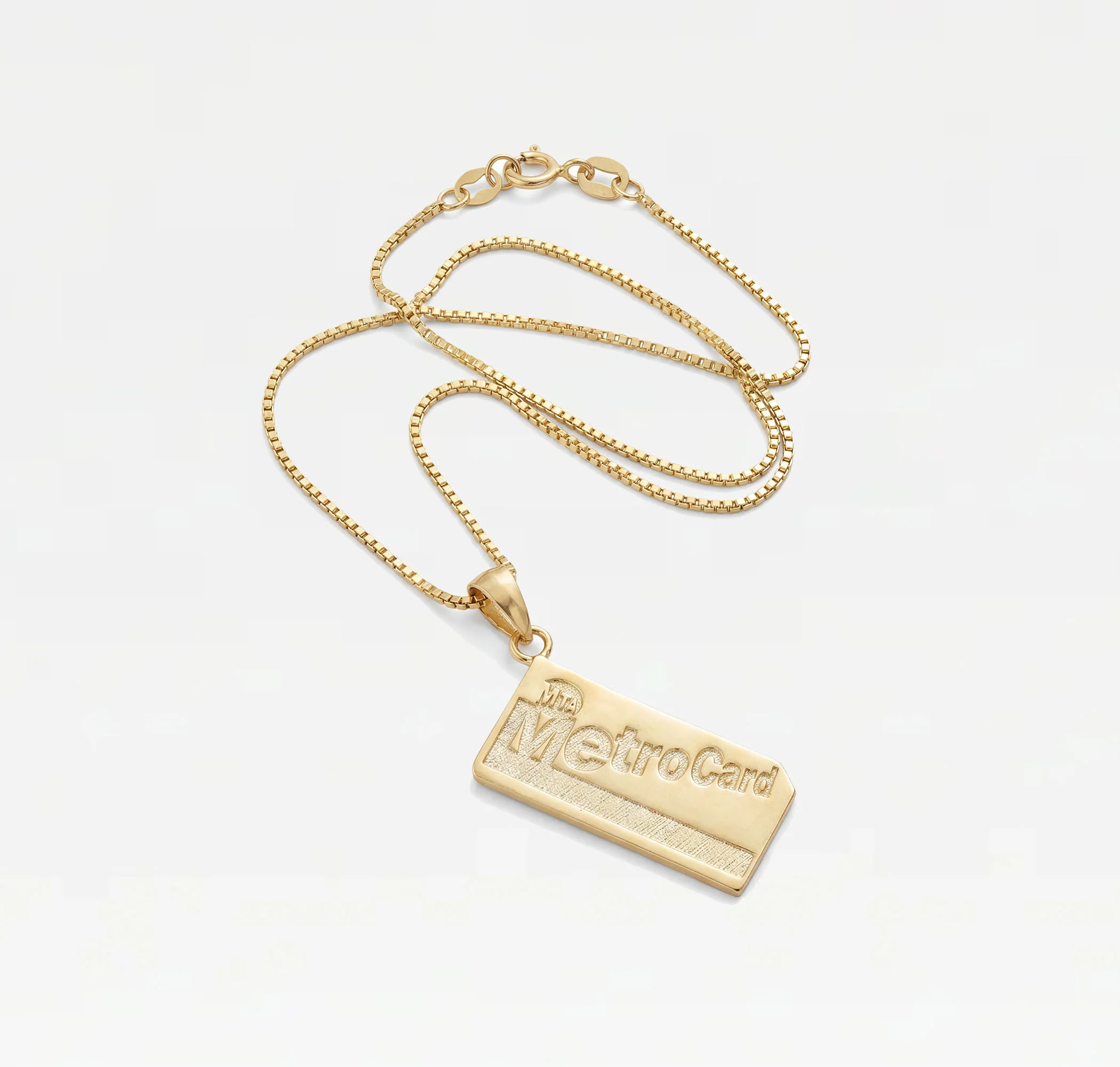The Metro Card Pendant Necklace