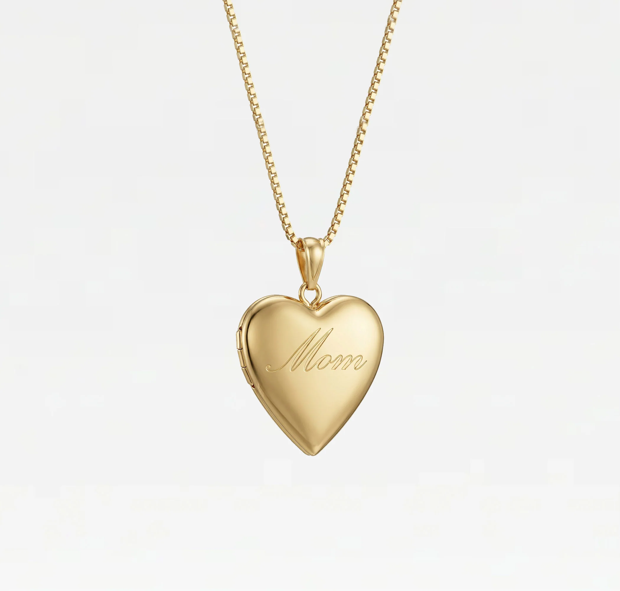 The Mom Engraved Photo Locket