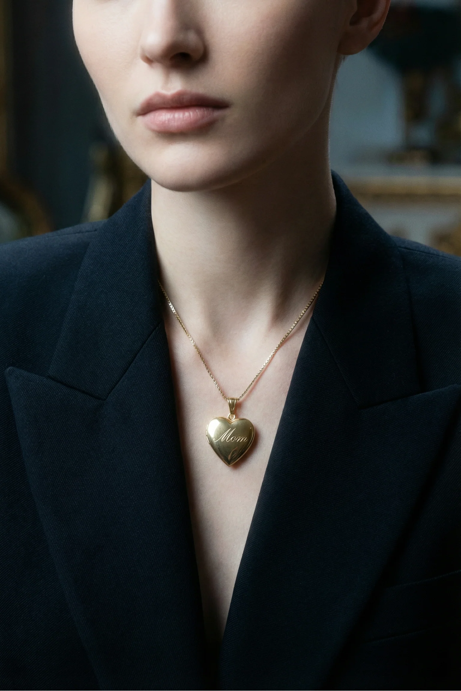 The Mom Engraved Photo Locket - Image 2