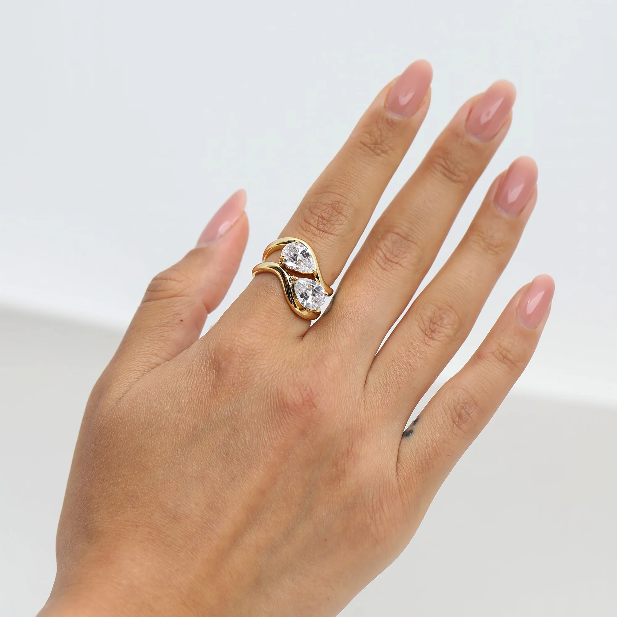 The Pear Stone Ring (Set of 2) - Image 8