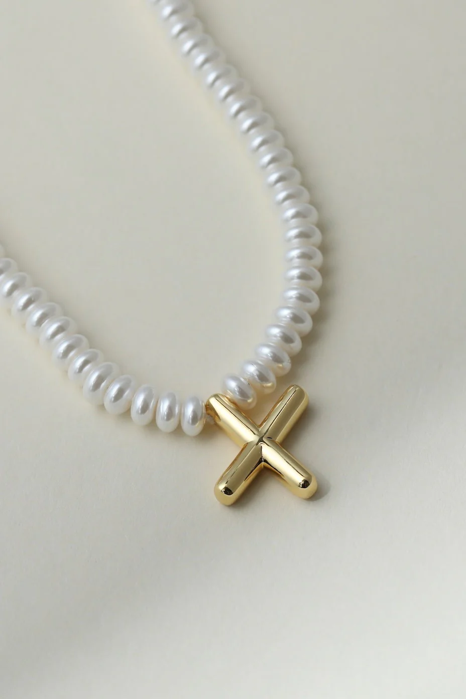 The Pearl Bubble Letter Necklace - Image 28