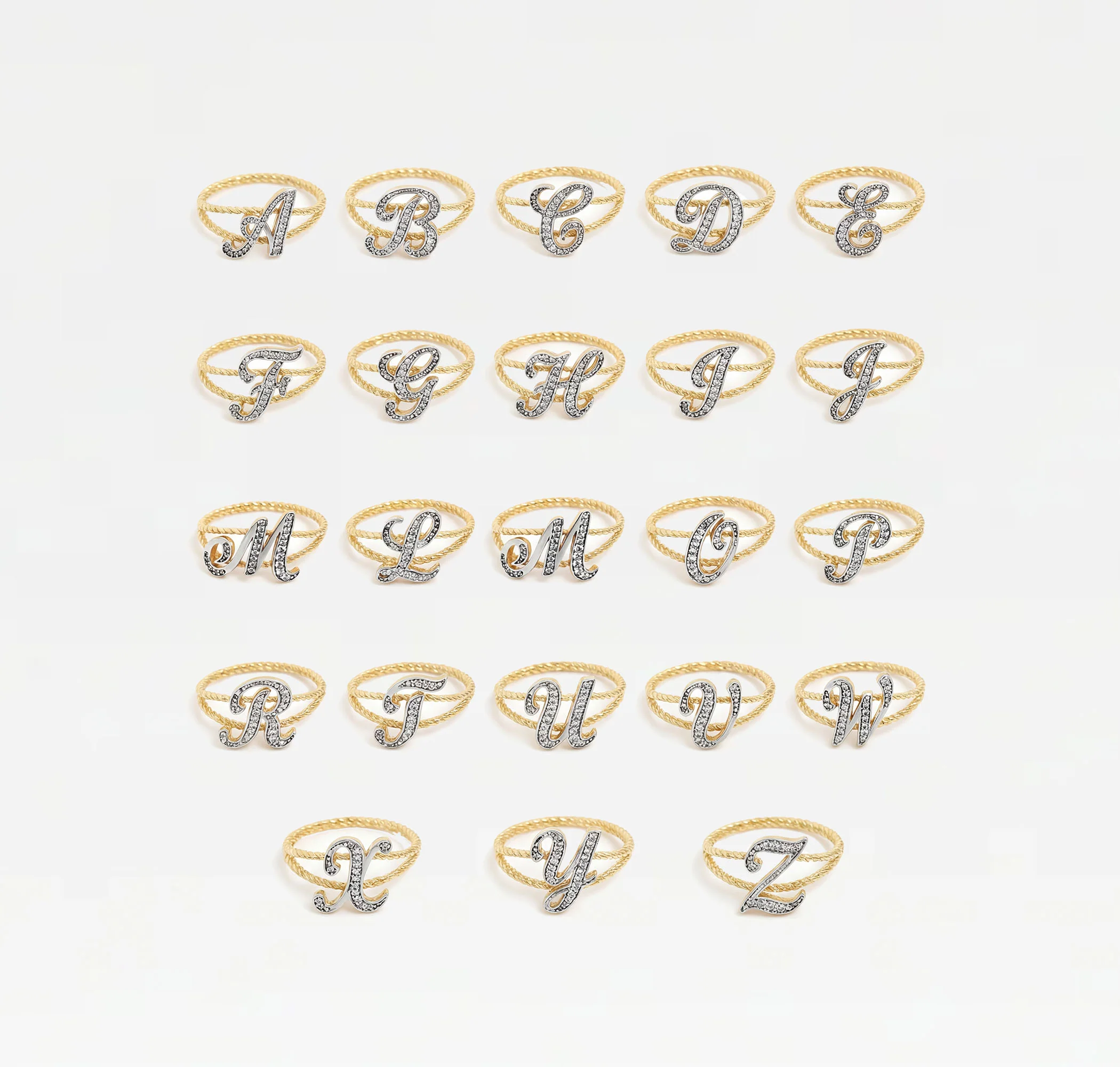The Script Letter Rope Ring - Image 4