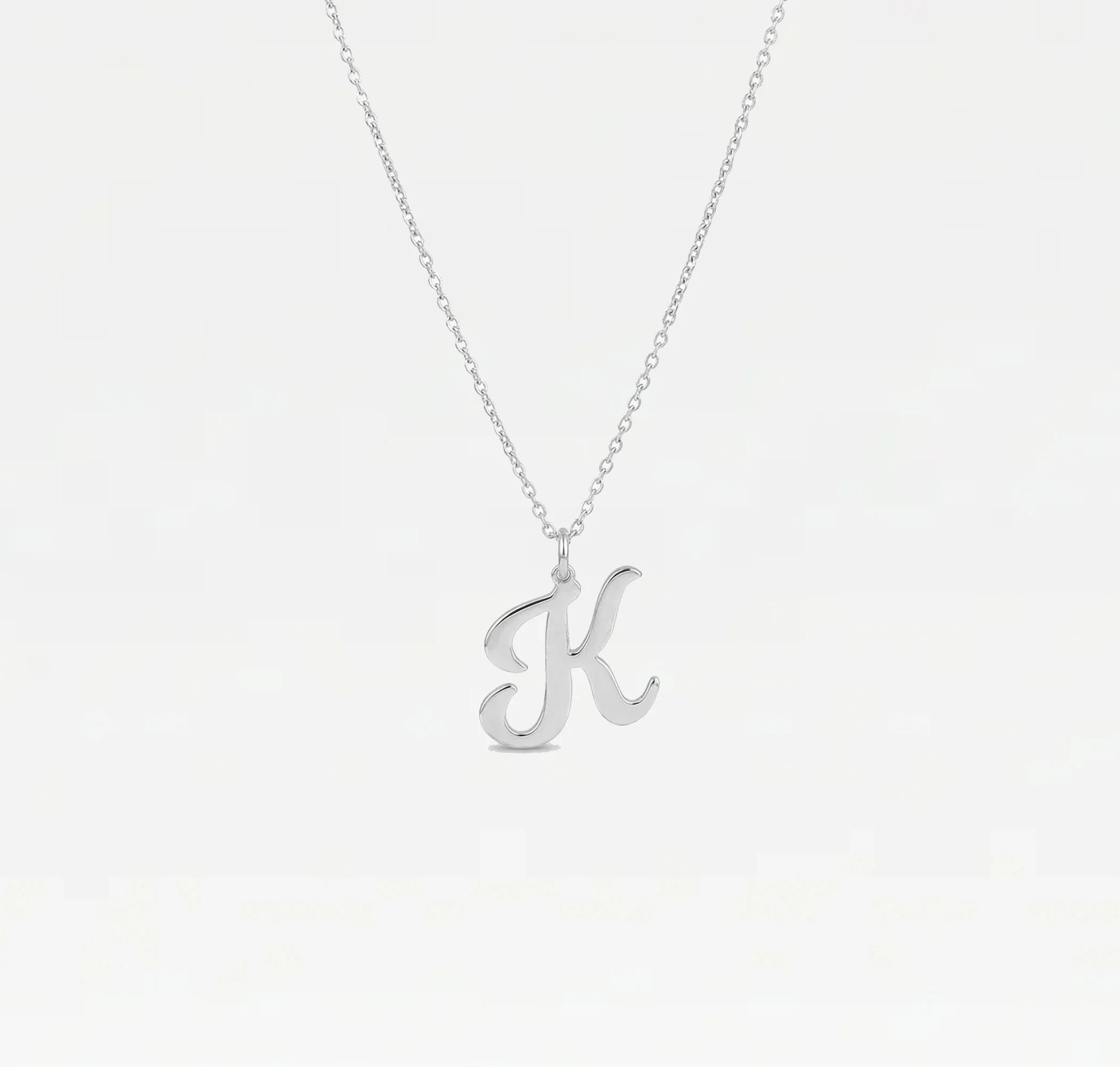 The Signature Script Pendant Necklace - Image 10