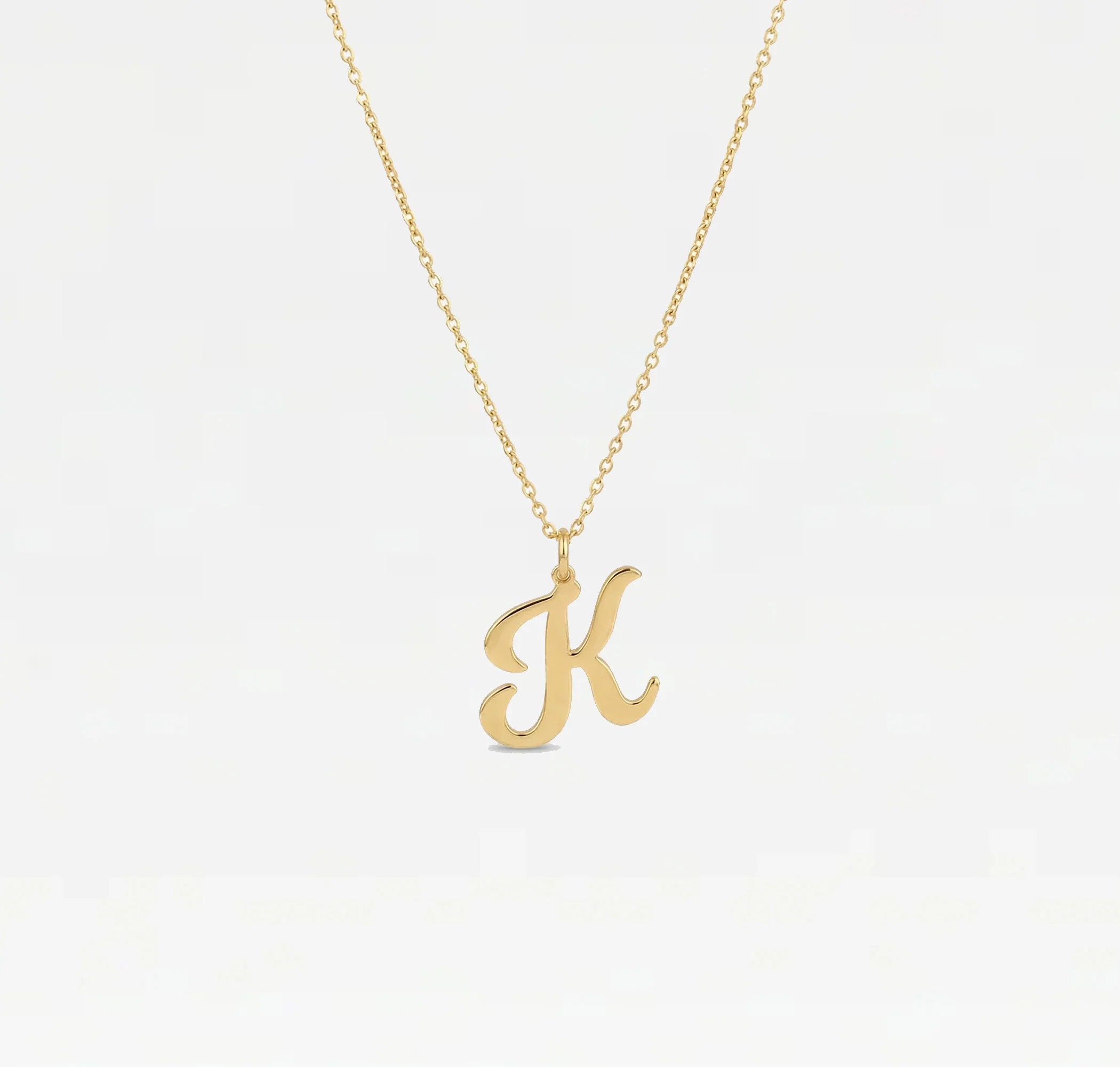 The Signature Script Pendant Necklace - Image 5