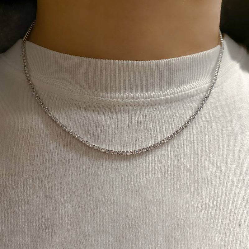 The Thin Tennis Necklace - Image 4