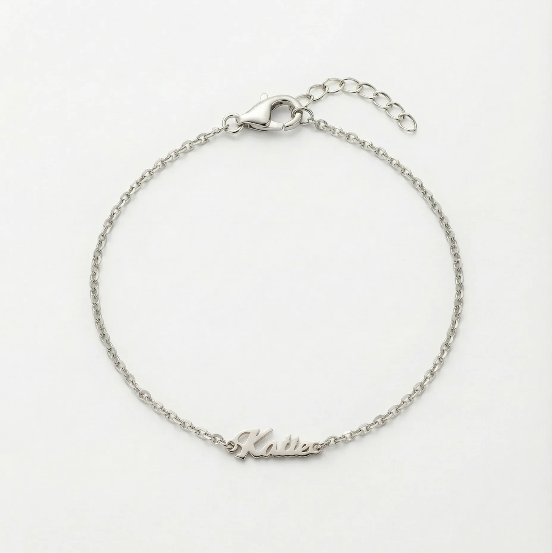 The Tiny Script Nameplate Bracelet - Image 3